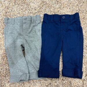 Cherokee Kids Gray and Navy Pants Set